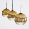 Koyoto Pendellampa, kullampa, Pendelbelysning Guld, Klart, 3-ljuskällor