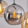 Koyoto Pendellampa, kullampa, Pendelbelysning Amber, Krom, Rökfärger, 3-ljuskällor