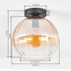 Koyoto Taklampa, kullampa 20 cm Amber, Klart, 1-ljuskällor