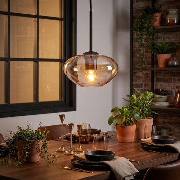 Mertola Pendellampa, Pendelbelysning Amber, Klart, 1-ljuskällor