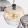 Koyoto Pendellampa, kullampa, Pendelbelysning Amber, Klart, Rökfärger, 3-ljuskällor