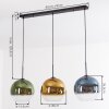 Koyoto Pendellampa, kullampa, Pendelbelysning Blå, Guld, Grön, Klart, 3-ljuskällor