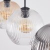 Koyoto Pendellampa, kullampa, Pendelbelysning Amber, Klart, Rökfärger, 3-ljuskällor