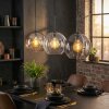 Koyoto Pendellampa, kullampa, Pendelbelysning Amber, Klart, Rökfärger, 3-ljuskällor