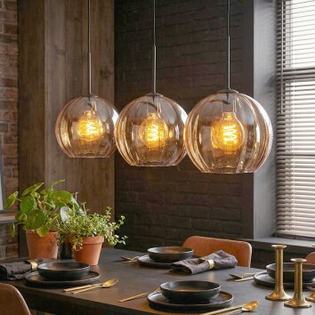 Koyoto Pendellampa, kullampa, Pendelbelysning Amber, 3-ljuskällor