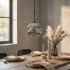 Ripoll Pendellampa, kullampa, Pendelbelysning Krom, Rökfärger, 1-ljuskällor
