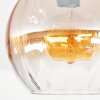 Koyoto Taklampa, kullampa 25 cm Amber, Klart, 1-ljuskällor