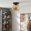 Koyoto Taklampa, kullampa 25 cm Amber, 1-ljuskällor