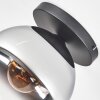 Koyoto Taklampa, kullampa 25 cm Krom, Klart, Rökfärger, 1-ljuskällor