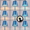 Salgadinho Bordslampa utomhus, Bordslampa LED Blå, 1-ljuskällor