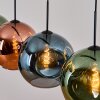 Ripoll Pendellampa, kullampa, Pendelbelysning Blå, Grön, Kopparfärg, 4-ljuskällor