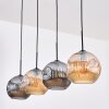 Ripoll Pendellampa, kullampa, Pendelbelysning Amber, Rökfärger, 4-ljuskällor