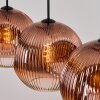 Ripoll Pendellampa, kullampa, Pendelbelysning Klart, Kopparfärg, 4-ljuskällor