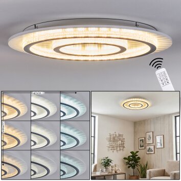 Lidor Taklampa LED Grått, Vit, 1-ljuskällor, Fjärrkontroll