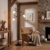 Mirelia Golvlampa Rostfärger, Svart, 3-ljuskällor