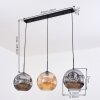 Ripoll Pendellampa, kullampa, Pendelbelysning Amber, Rökfärger, 3-ljuskällor