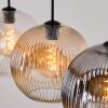 Ripoll Pendellampa, kullampa, Pendelbelysning Amber, Klart, Rökfärger, 4-ljuskällor