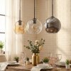 Koyoto Pendellampa, kullampa, Pendelbelysning Amber, Krom, Klart, Rökfärger, 3-ljuskällor