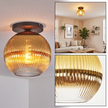 Koyoto Taklampa, kullampa 30 cm Guld, Klart, 1-ljuskällor
