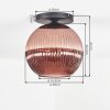 Koyoto Taklampa, kullampa 30 cm Kopparfärg, 1-ljuskällor
