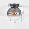 Koyoto Taklampa, kullampa 30 cm Klart, Rökfärger, 1-ljuskällor