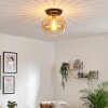Koyoto Taklampa, kullampa 30 cm Amber, Klart, 1-ljuskällor