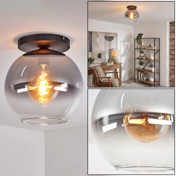 Koyoto Taklampa, kullampa 30 cm Klart, Rökfärger, 1-ljuskällor