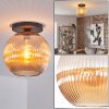 Koyoto Taklampa, kullampa 30 cm Amber, 1-ljuskällor