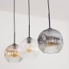 Ripoll Pendellampa, kullampa, Pendelbelysning Amber, Klart, Rökfärger, 3-ljuskällor