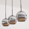 Ripoll Pendellampa, kullampa, Pendelbelysning Krom, Rökfärger, 3-ljuskällor