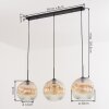 Ripoll Pendellampa, kullampa, Pendelbelysning Amber, Klart, 3-ljuskällor