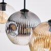 Ripoll Pendellampa, kullampa, Pendelbelysning Amber, Klart, Rökfärger, 4-ljuskällor