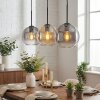 Koyoto Pendellampa, kullampa, Pendelbelysning Amber, Klart, Rökfärger, 3-ljuskällor