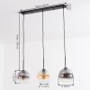 Koyoto Pendellampa, kullampa, Pendelbelysning Amber, Klart, Rökfärger, 3-ljuskällor