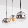 Koyoto Pendellampa, kullampa, Pendelbelysning Amber, Klart, Rökfärger, 3-ljuskällor