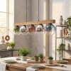 Gastor Pendellampa, kullampa, Pendelbelysning Naturfärger, Svart, 5-ljuskällor