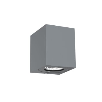 Nordlux KUBI vägglampa utomhus, Vägglampa LED Grått, 2-ljuskällor