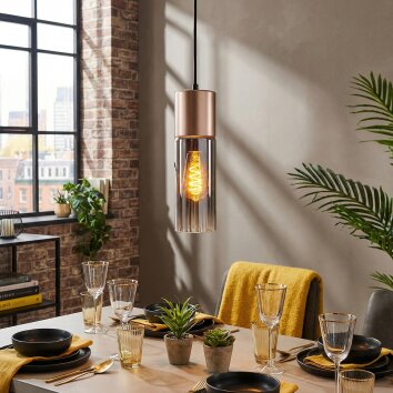 Dulcita Pendellampa, Pendelbelysning Brun, 1-ljuskällor