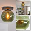 Koyoto Taklampa, kullampa 25 cm Grön, 1-ljuskällor