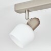 Sivol Taklampa, Takstrålkastare Nickel matt, Sandfärgad, 2-ljuskällor