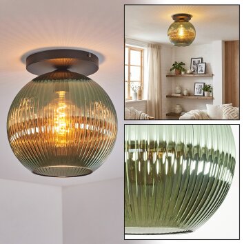Koyoto Taklampa, kullampa 30 cm Grön, 1-ljuskällor