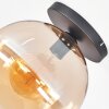 Koyoto Taklampa, kullampa 30 cm Amber, 1-ljuskällor