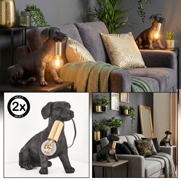 Jomil Bordslampa Guld, Svart, 1-ljuskällor