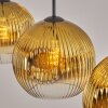 Ripoll Pendellampa, kullampa, Pendelbelysning Guld, Klart, 3-ljuskällor