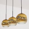 Ripoll Pendellampa, kullampa, Pendelbelysning Guld, Klart, 3-ljuskällor