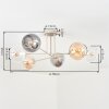 Koyoto Taklampa, kullampa 78 cm Sandfärgad, 6-ljuskällor