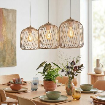 Narla Pendellampa, Pendelbelysning Sandfärgad, 3-ljuskällor