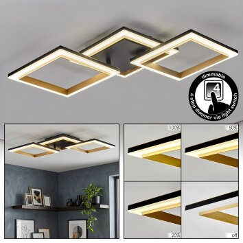 Tulor Taklampa LED Svart, 1-ljuskällor