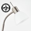 Sarel Golvlampa LED Nickel matt, 1-ljuskällor