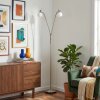 Sarel Golvlampa LED Nickel matt, 2-ljuskällor